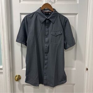 Marmot Men’s Short Sleeve Breathable Shirt Size Large Gray Mesh Back UPF 40 EUC